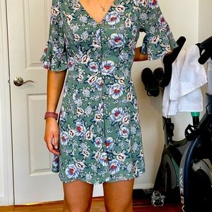 Francesca’s Green Floral dress